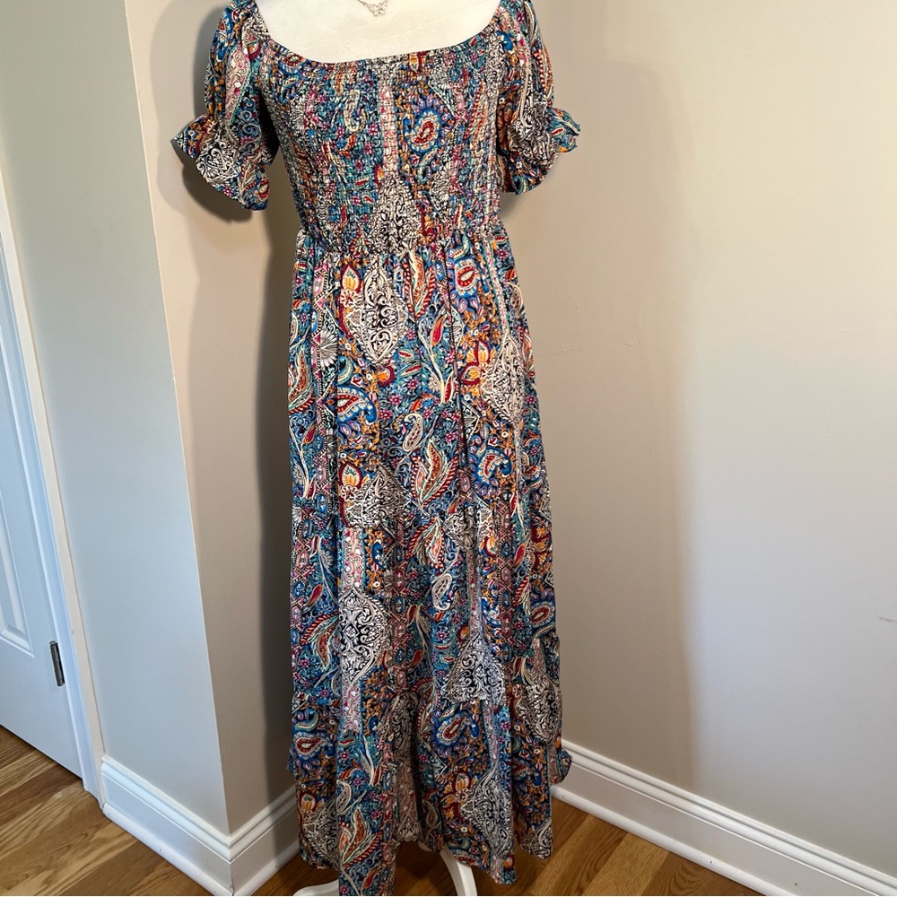 NWT SHEIN Floral Paisley Maxi Dress